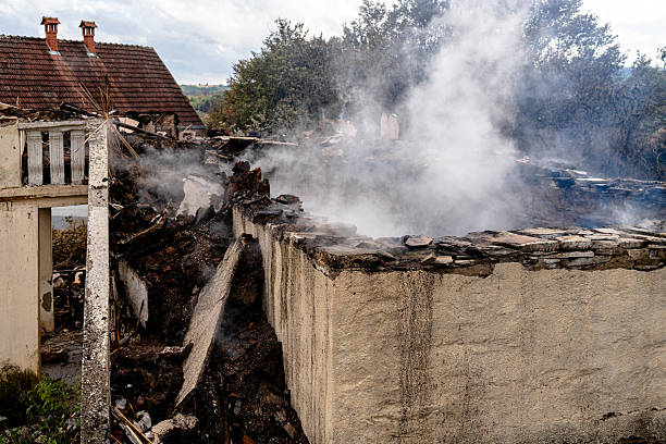 Professional Fire Damage Removal technician working in Aston, PA